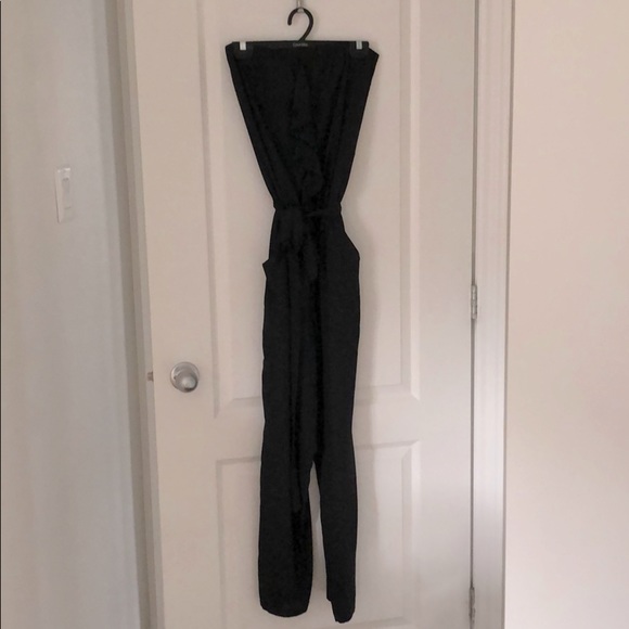 Black tube top jumpsuit - Picture 2 of 4